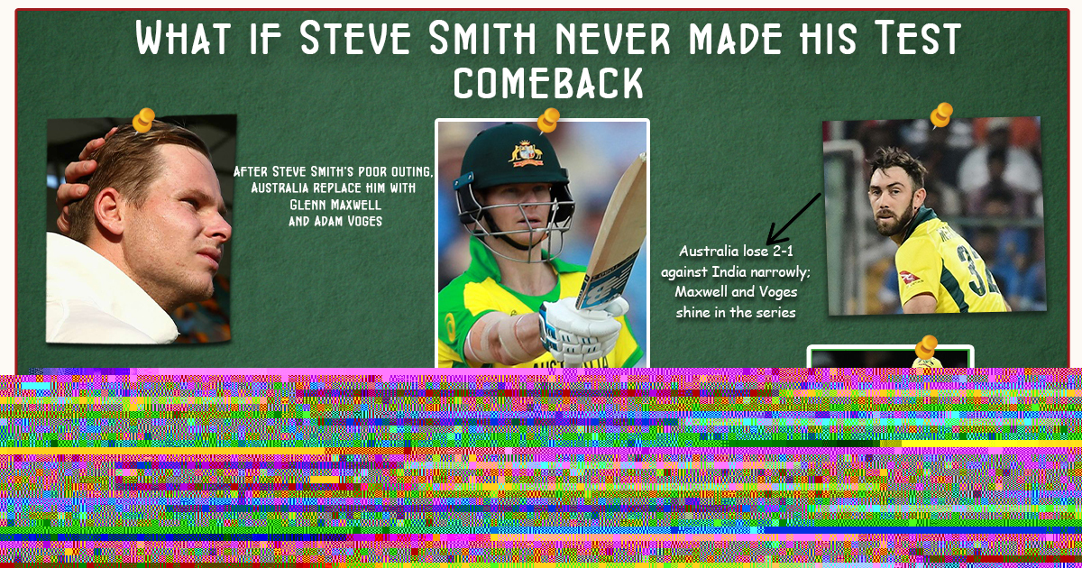 What if Wednesday | What if Steve Smith never made his Test comeback against India