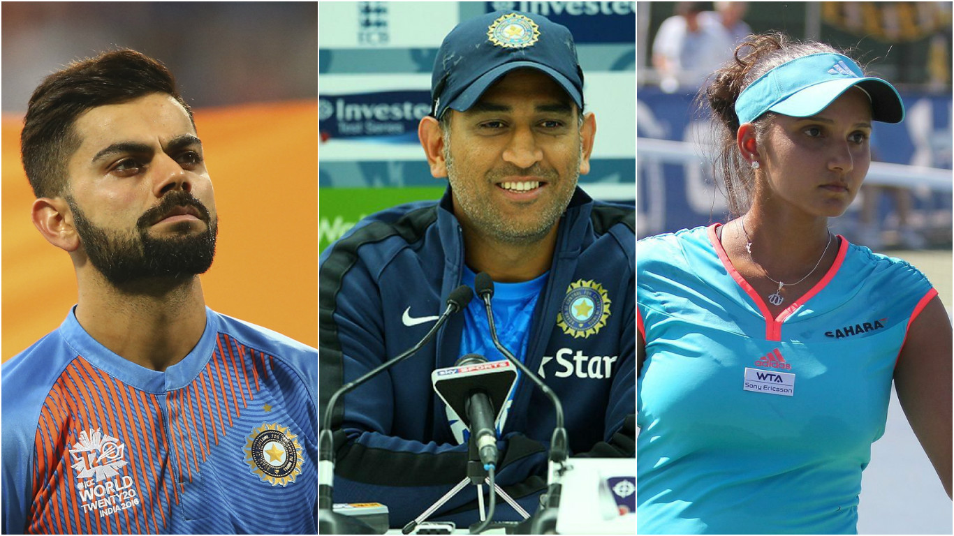 Dhoni, Kohli and Sania Mirza in ESPN’s World Fame 100 rankings