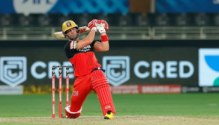 AB de Villiers batting for Royal Challengers Bangalore in the IPL 2020 season.