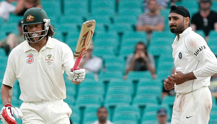 Andrew Symonds and Harbhajan Singh in Monkeygate scandal.