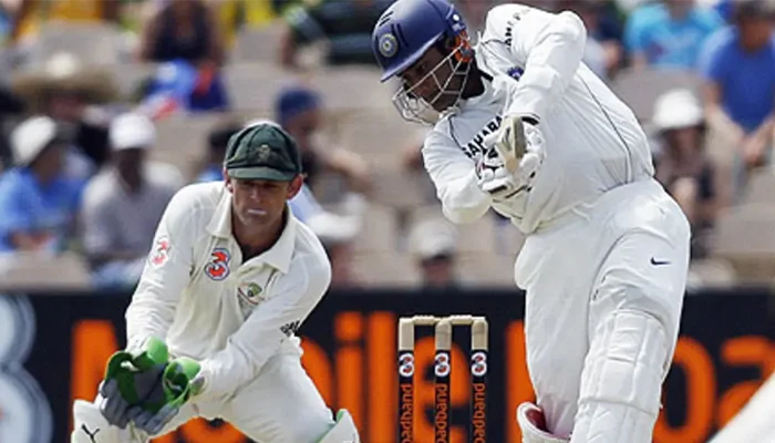 Anil Kumble during his knock against Australia in the 2007-08 BGT.