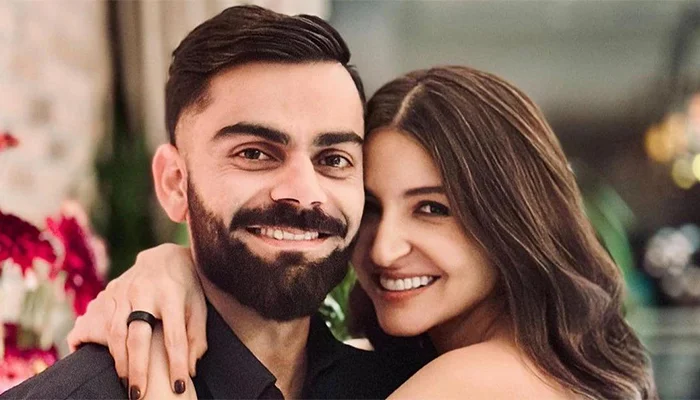 Anushka Sharma with her husband Virat Kohli.