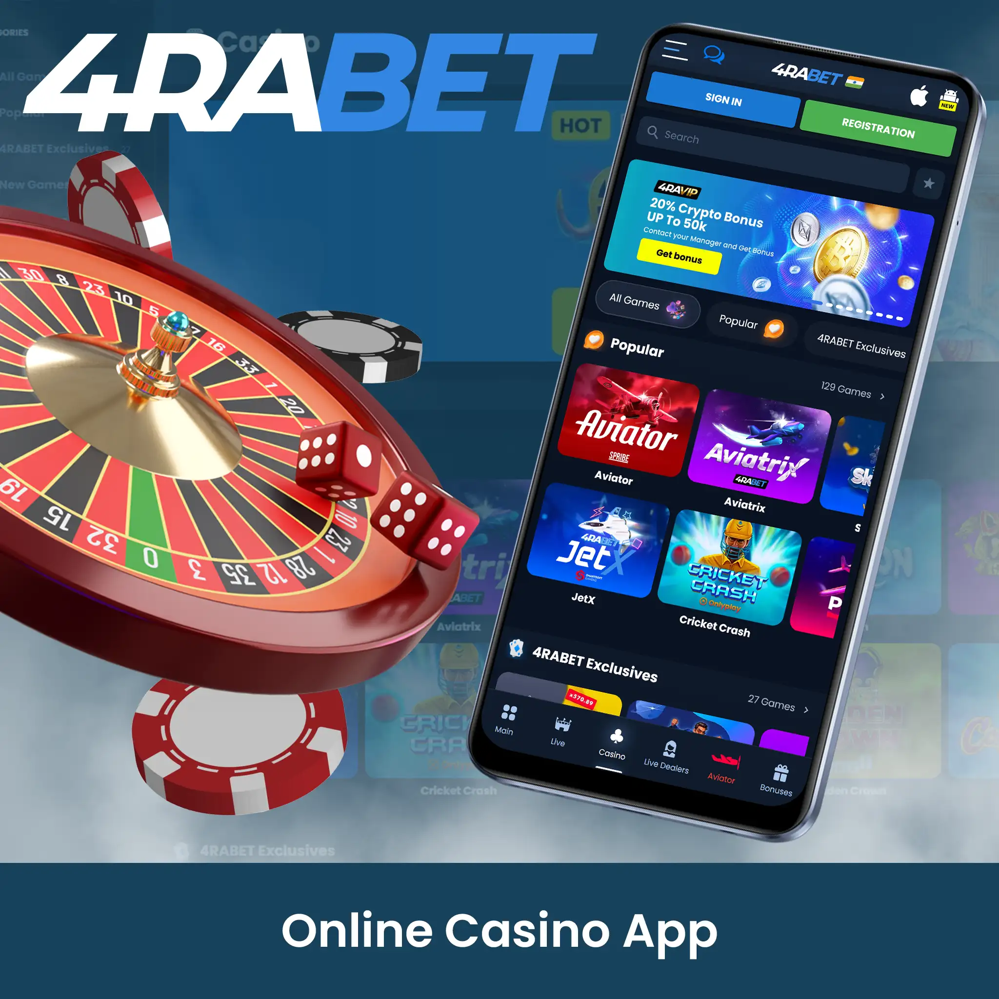 4rabet Casino App.