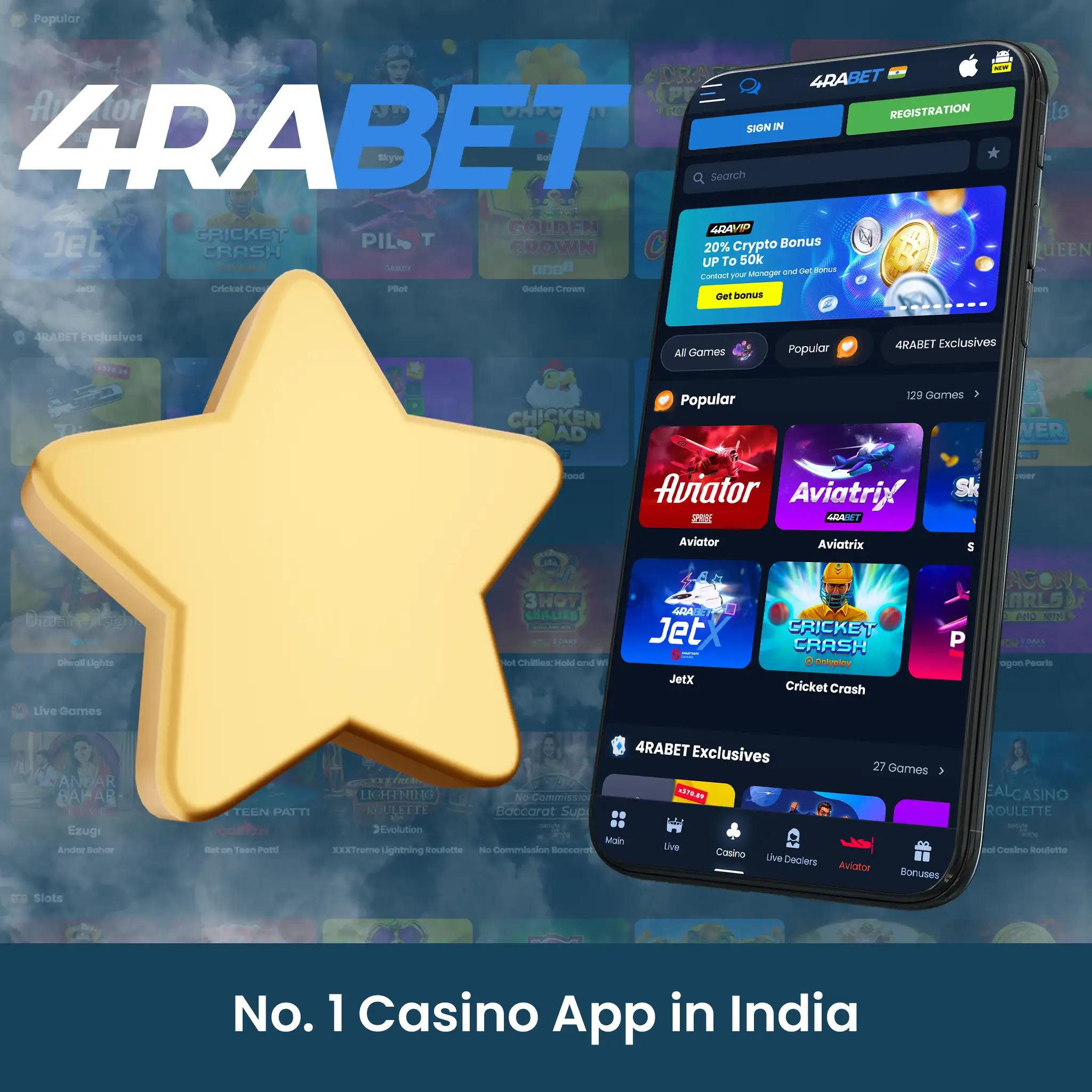 No. 1 Casino App in India by SportsCafe.