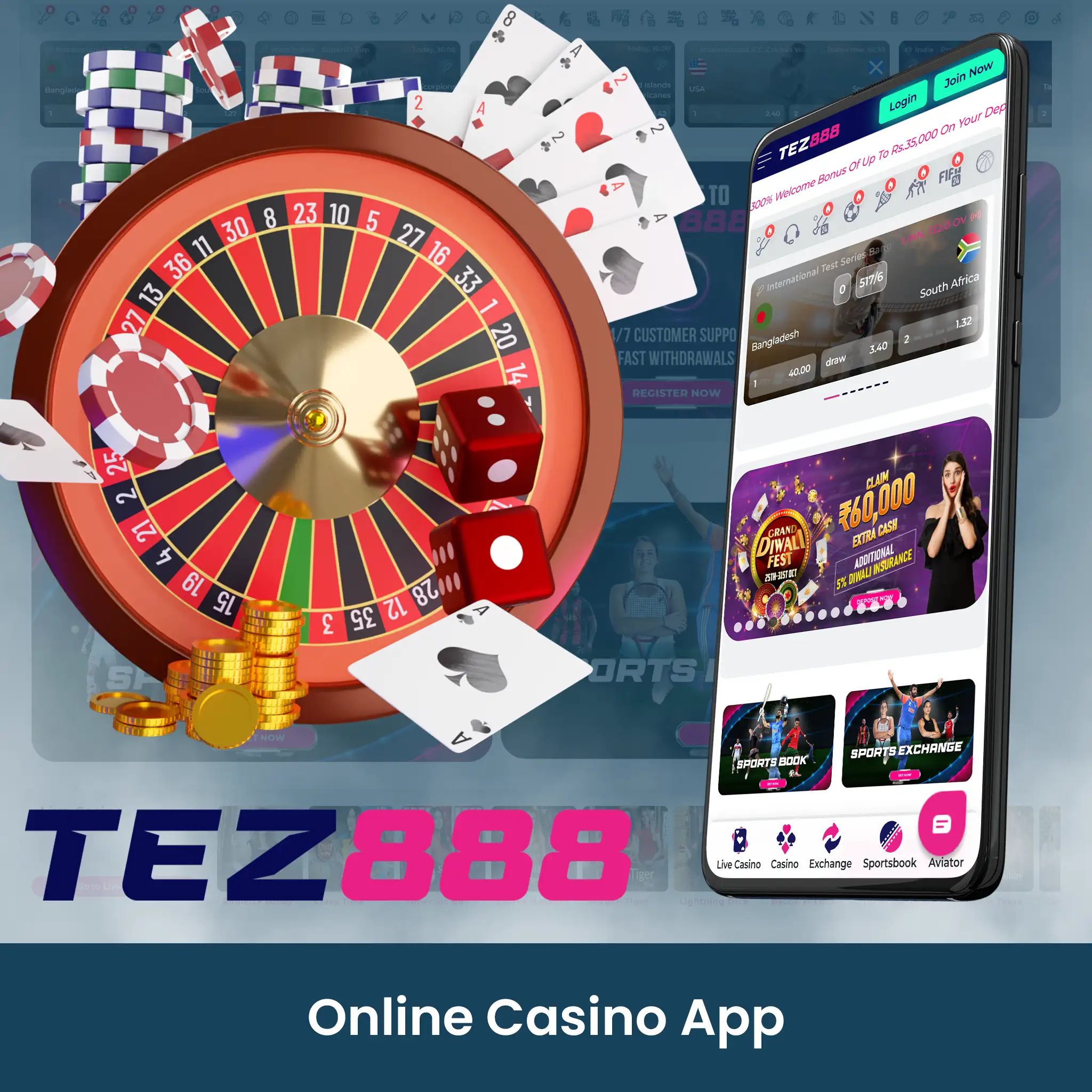 Tez888 Casino App.