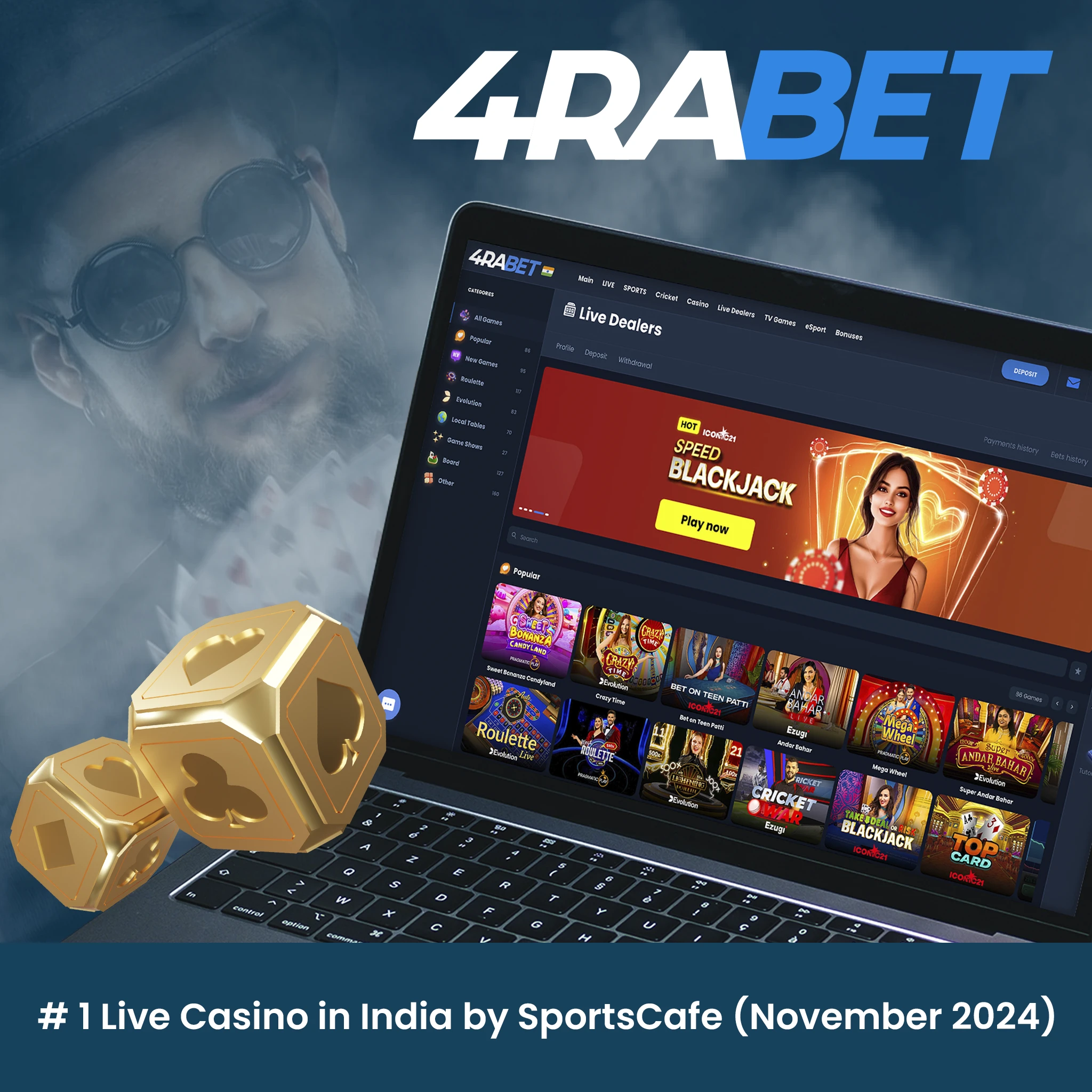 № 1 Live Casino in India by SportsCafe.