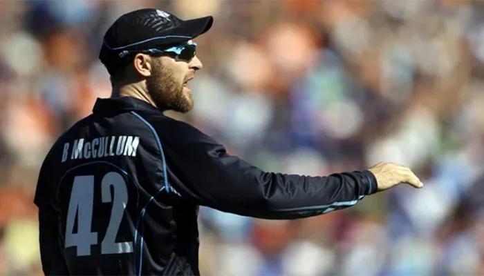 Brendon McCullum’s jersey number 42.