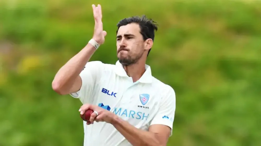 WATCH, Sheffield Shield | Mitchell Starc’s fiery delivery strikes as Marcus Harris faces the pain of an elbow bruise