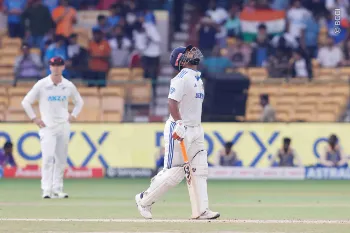 ‌IND vs NZ | Twitter reacts to no-frills Pant switches to T10 action as Ajaz Patel sails around Chinnaswamy