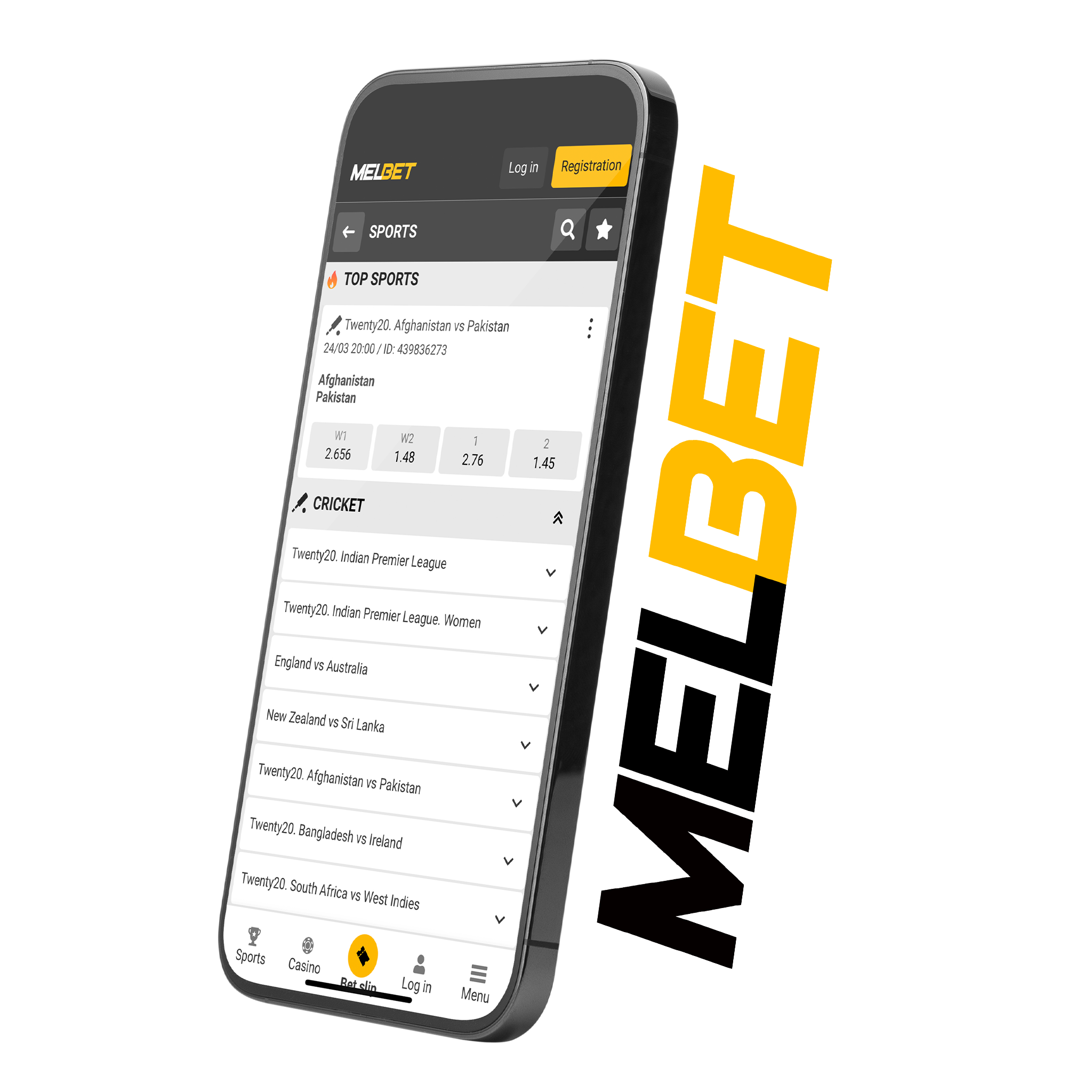 Enjoy online cricket betting with Melbet application.