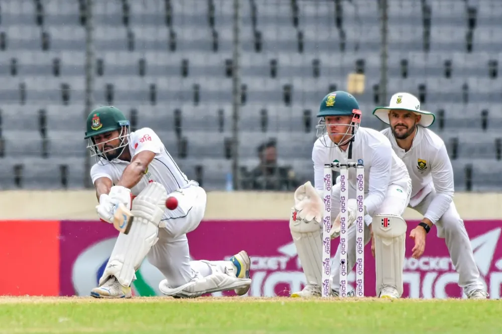 BAN vs SA | Bangladesh gains momentum as Miraz and Jaker Ali shine on rain-hit Dhaka day