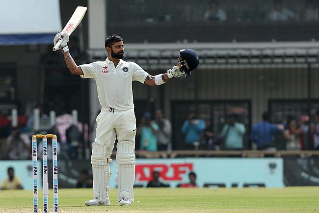 Kohli becomes the first batsman to score four double-centuries in successive Test series