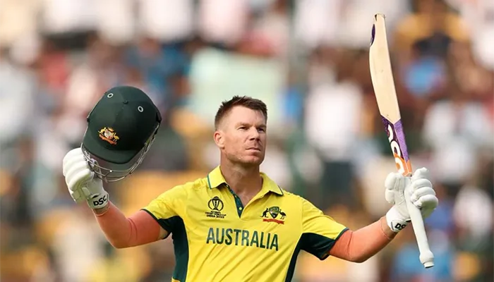 David Warner during the 2023 ODI World Cup.