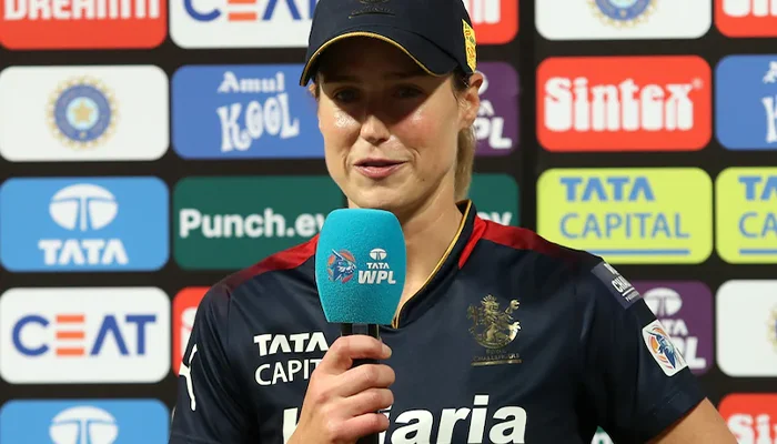 Ellyse Perry after her match-winning performance against MI Women.