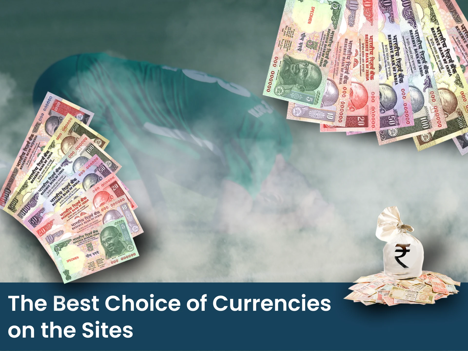 Use one of these currencies and deposit at the betting site.