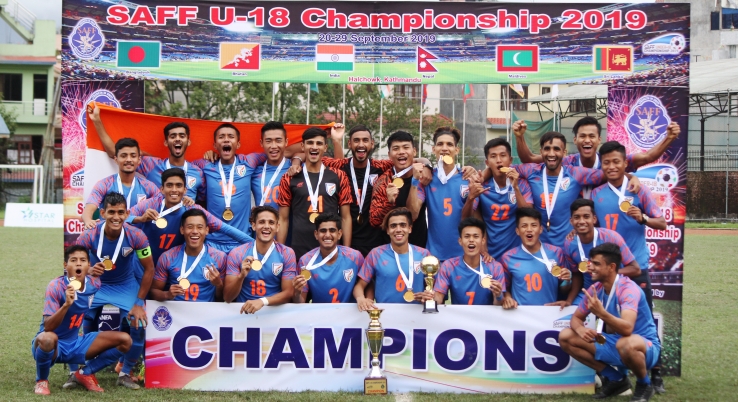 Ravi Bahadur's late goal wins India its maiden SAFF U18 Championship title