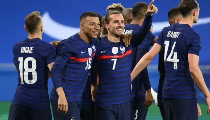 France players during an International game.