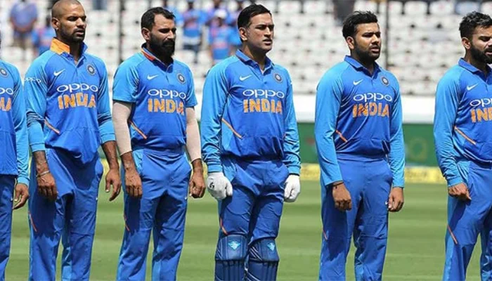 Indian team during the 2019 ODI World Cup.