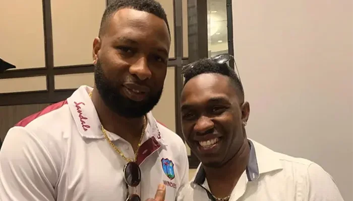 Kieron Pollard and Dwayne Bravo together.