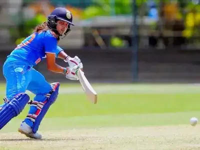 Mona Meshram playing against Australia Women.