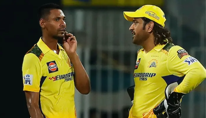 MS Dhoni and Mustafizur Rahman unite in IPL 2024, forging an unlikely partnership.