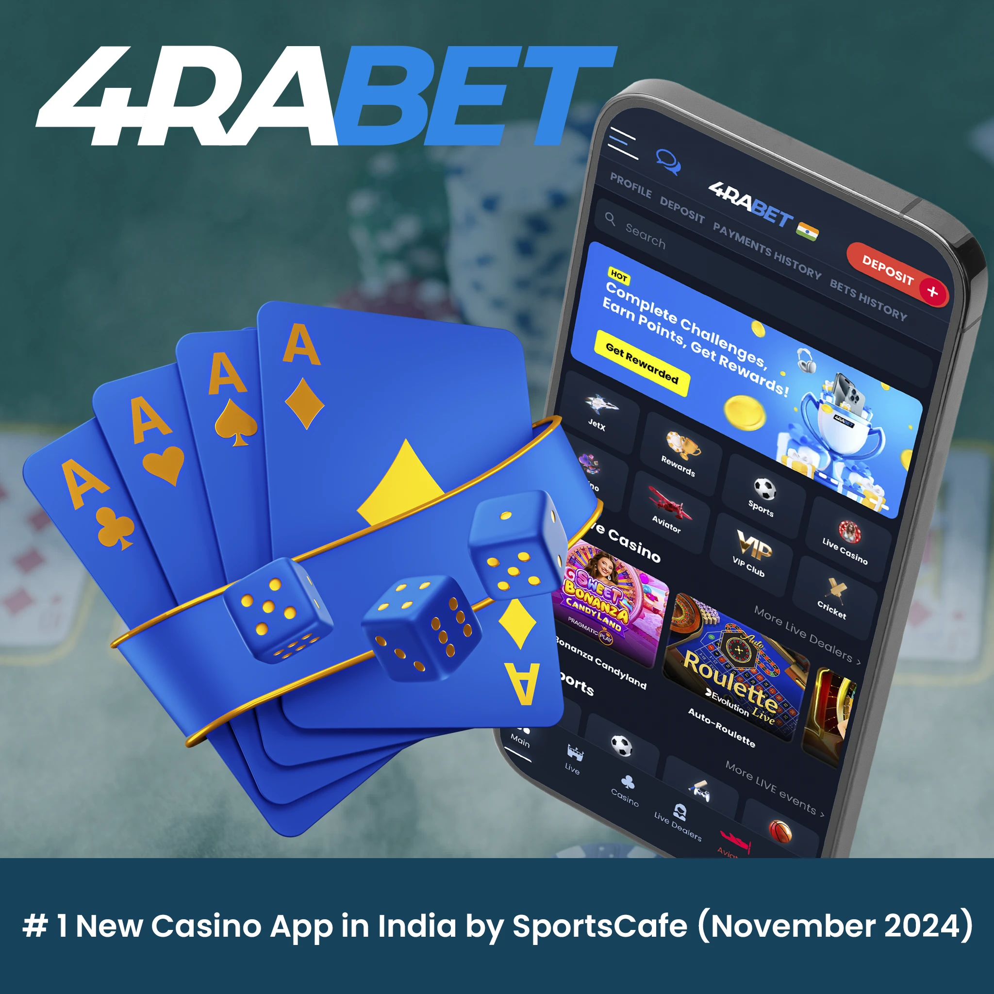 No. 1 New Casino App in India by SportsCafe.