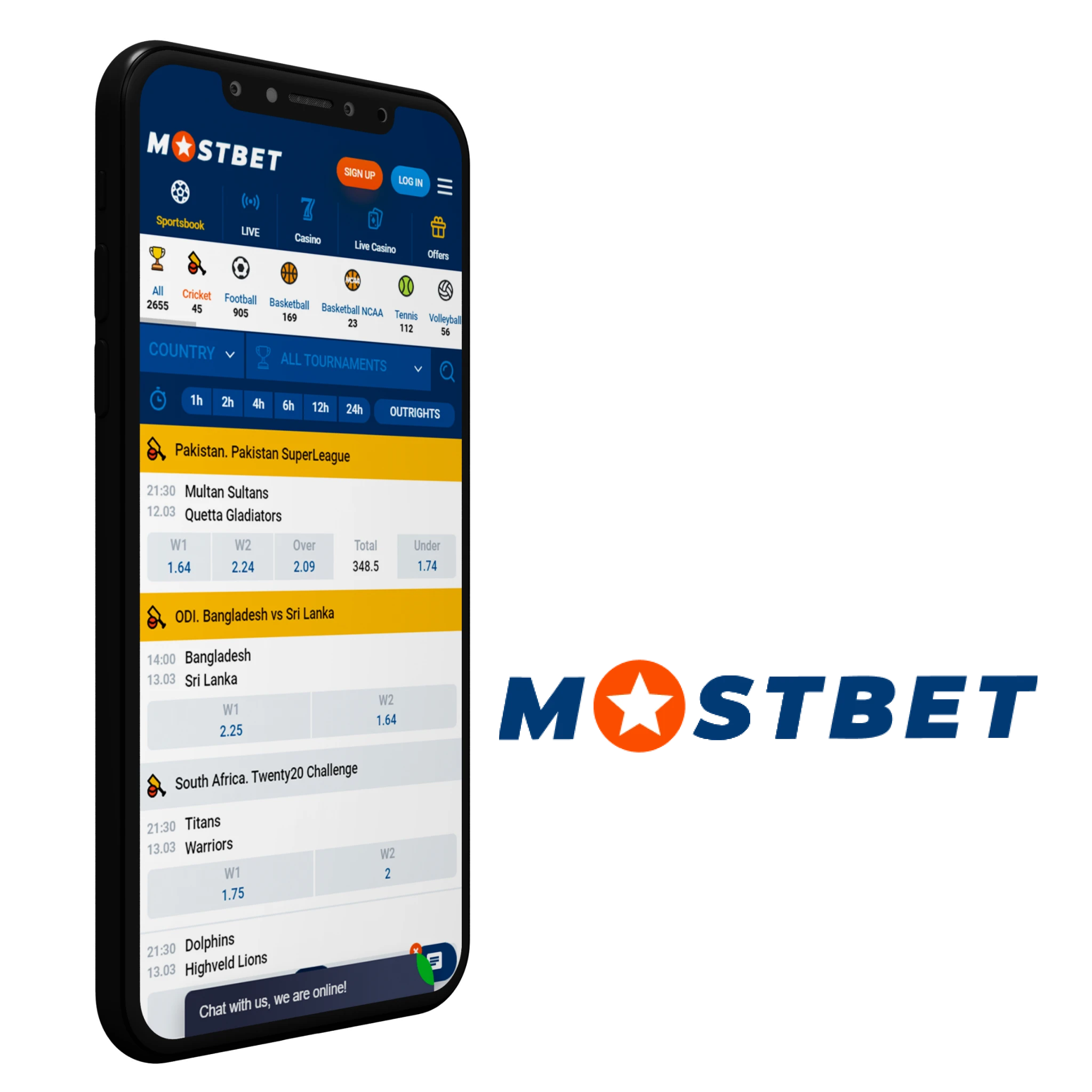 Place bets on cricket and play popular casino games in Mostbet mobile app.