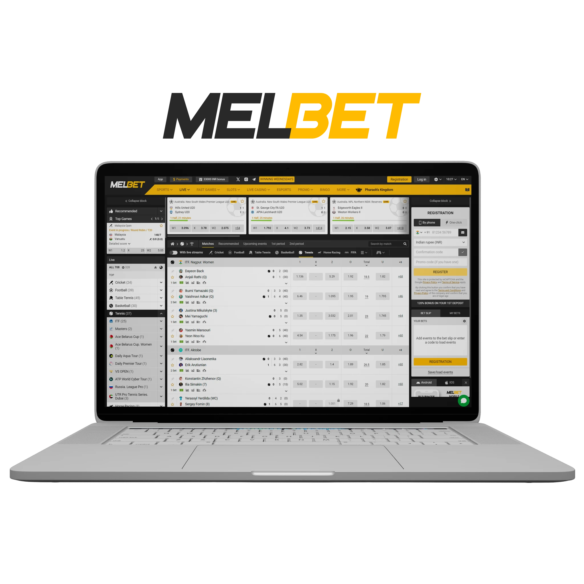 Melbet attracts an audience from all over the world for chess betting.