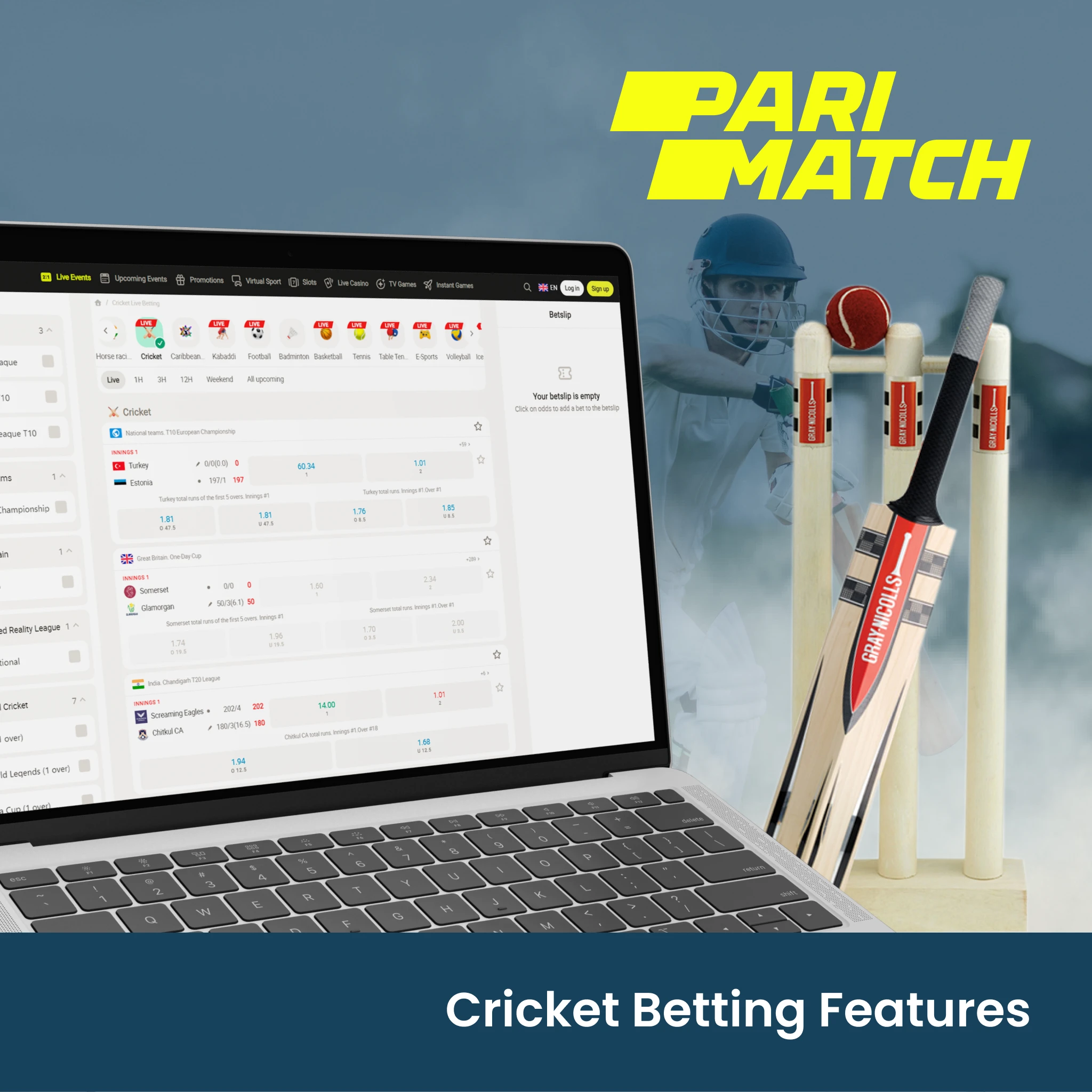 Parimatch has several features that make cricket betting more enjoyable.