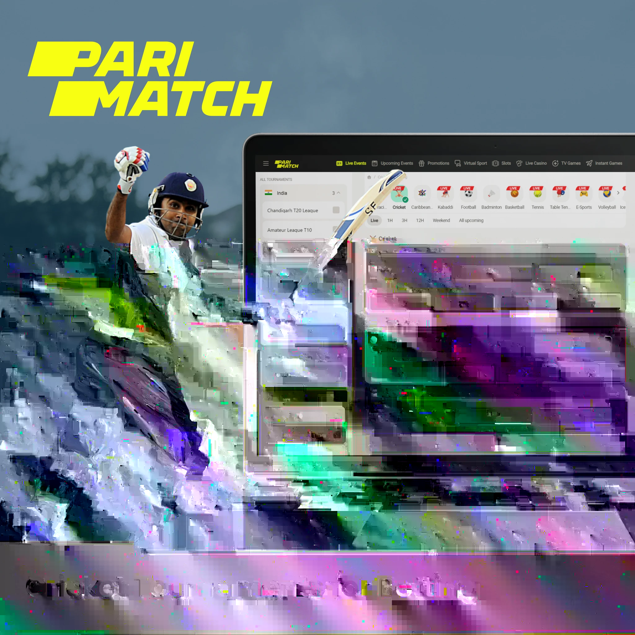 Parimatch provides many popular cricket tournaments for betting in India.