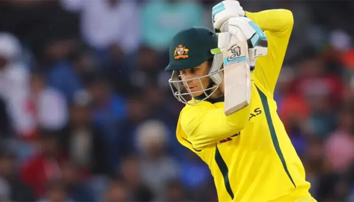 Peter Handscomb during the 4th ODI against India in 2019.