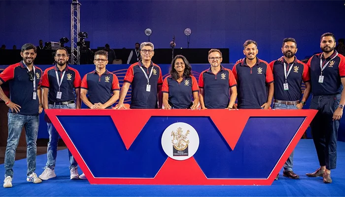 RCB Women’s management team at the Auction.