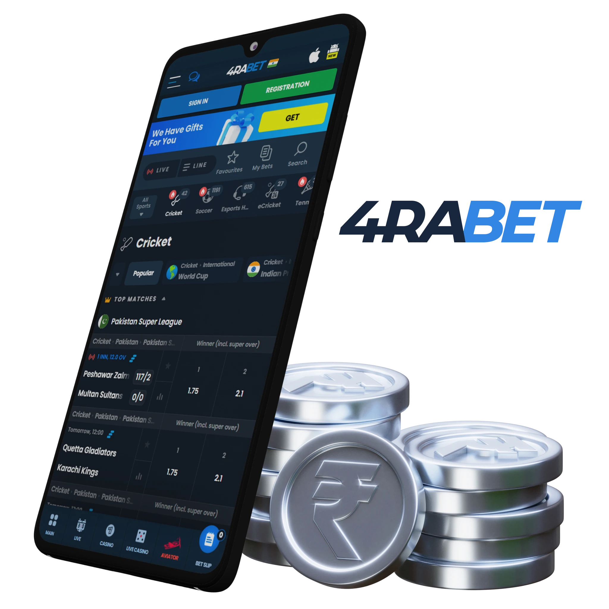 Indian players trust 4rabet app, a premier online betting platform with a comprehensive interface.