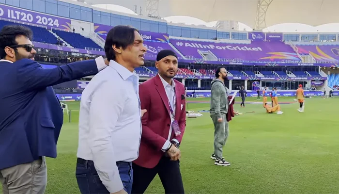 Shoaib Akhtar’s recent video, racing against Harbhajan Singh.