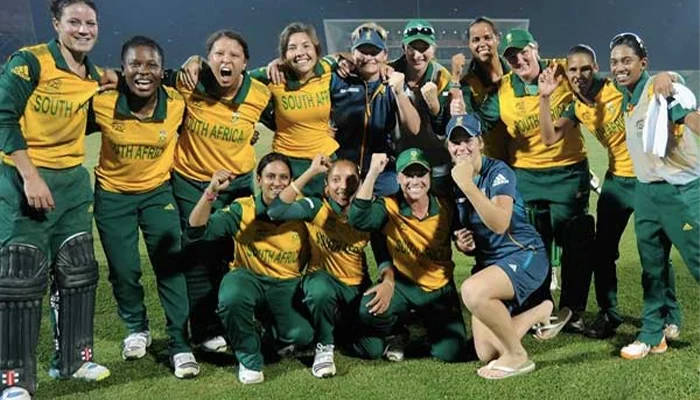 South Africa Women’s cricket team at their home ground.