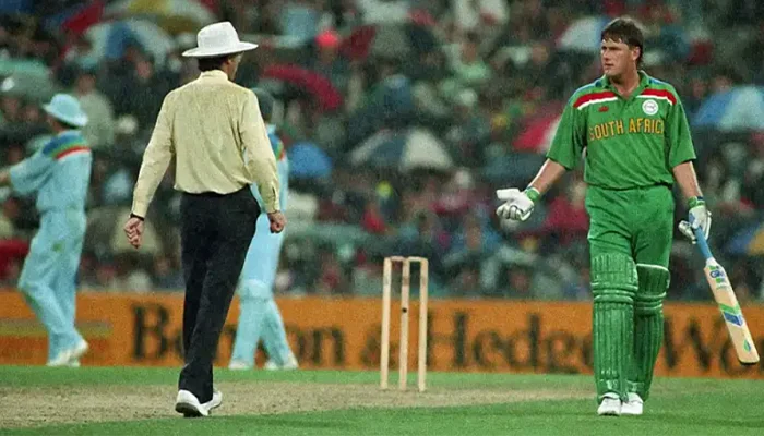 South African players were dejected after losing the 1992 World Cup Semi-Finals.