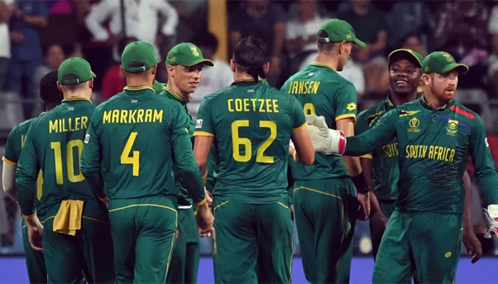 South African team during the ODI World Cup 2023.