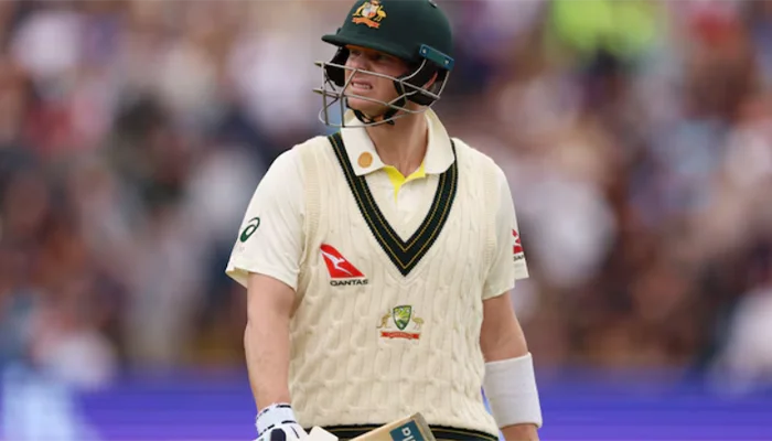 Steve Smith walking back to the pavilions after being dismissed for just 6 runs in the match.