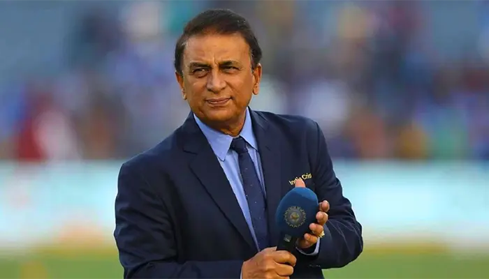 Sunil Gavaskar in a post-match interaction session.