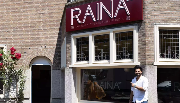 Suresh Raina’s restaurant in Amsterdam.