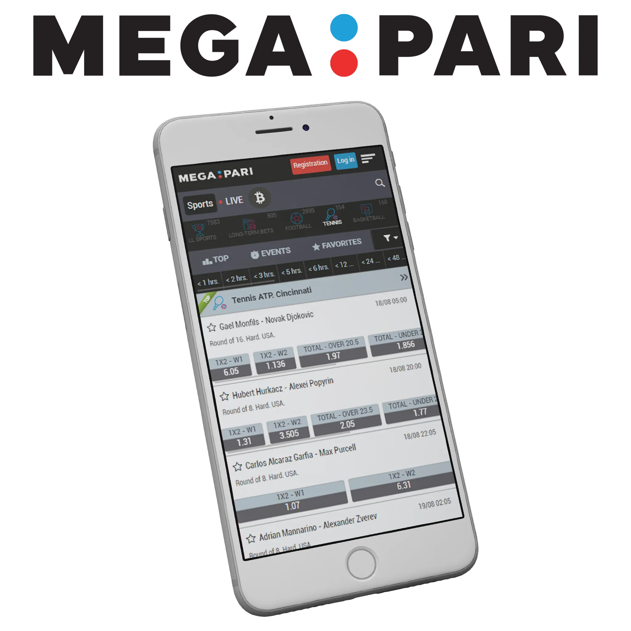 Megapari app is safe and legal in India for online tennis betting.