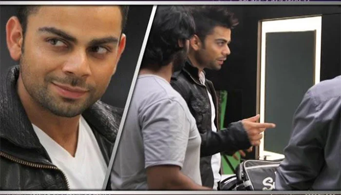 Virat Kohli in the controversial advertisement of the Fairness cream brand.