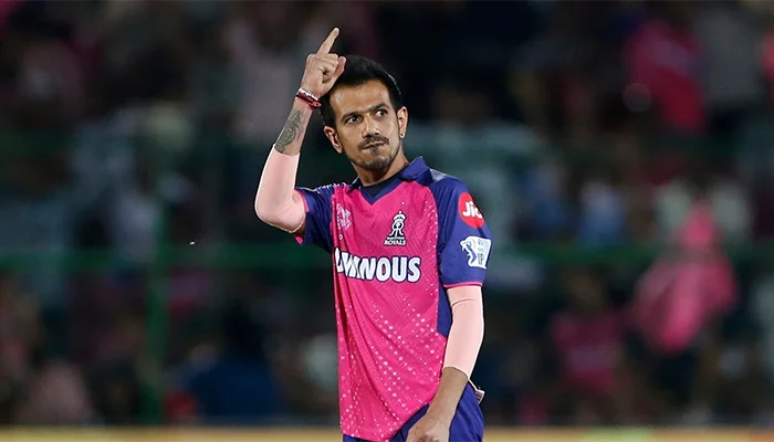 Yuzvendra Chahal in IPL 2024 match against KKR.